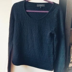 Rag and Bone lightweight wool knit black sweater